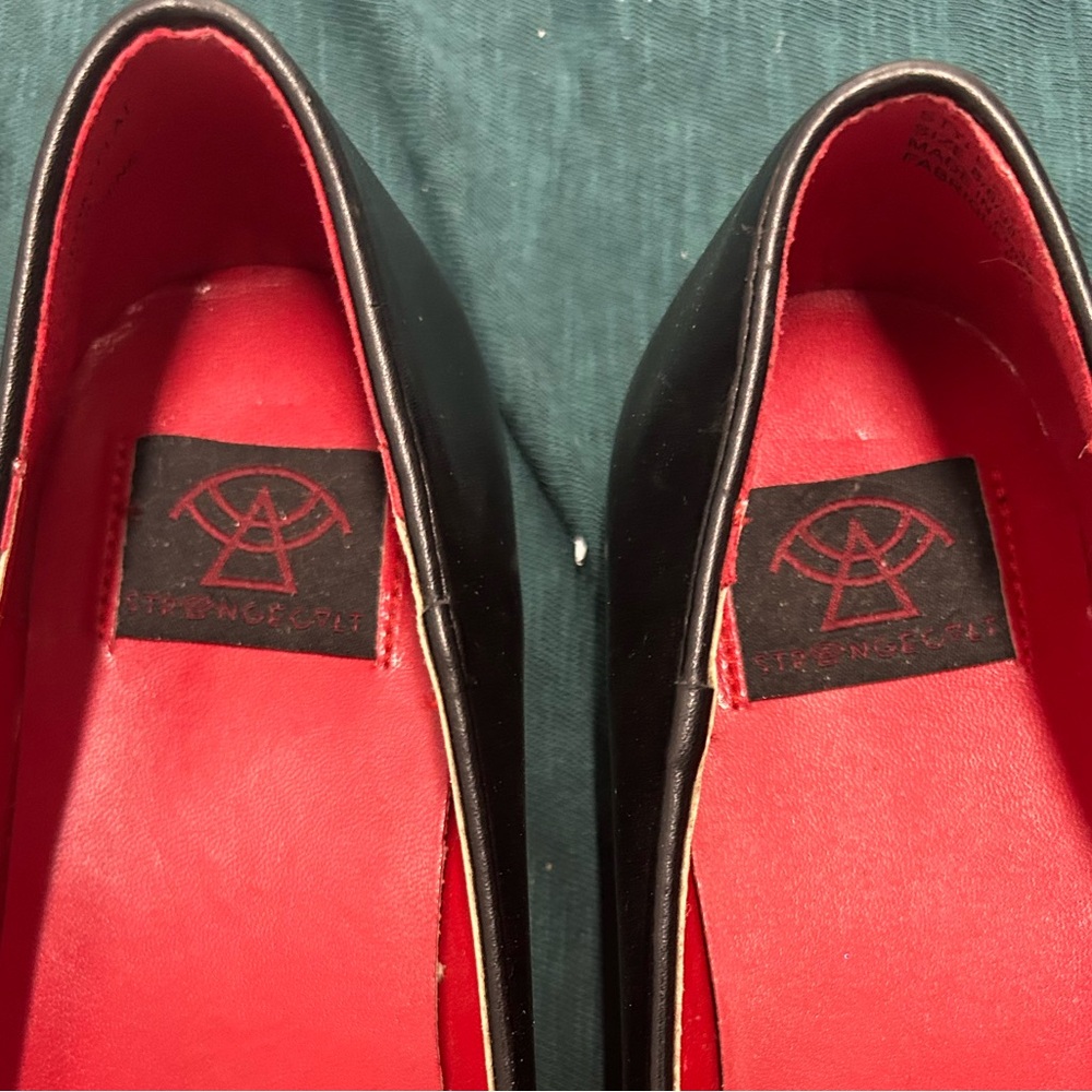 Strange Cvlt Women's Spooky Black Ballet Flats Size 9 - Picture 3 of 8